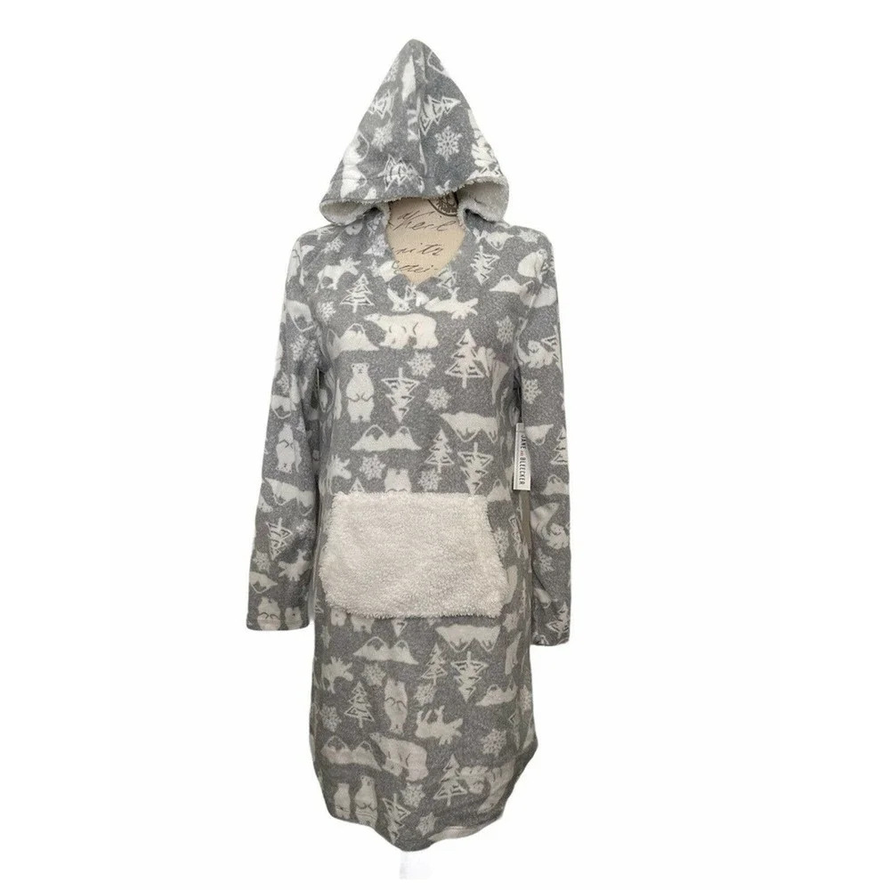 Jane and Bleecker Hooded‎ Lounger Sleepwear Size Medium NWT